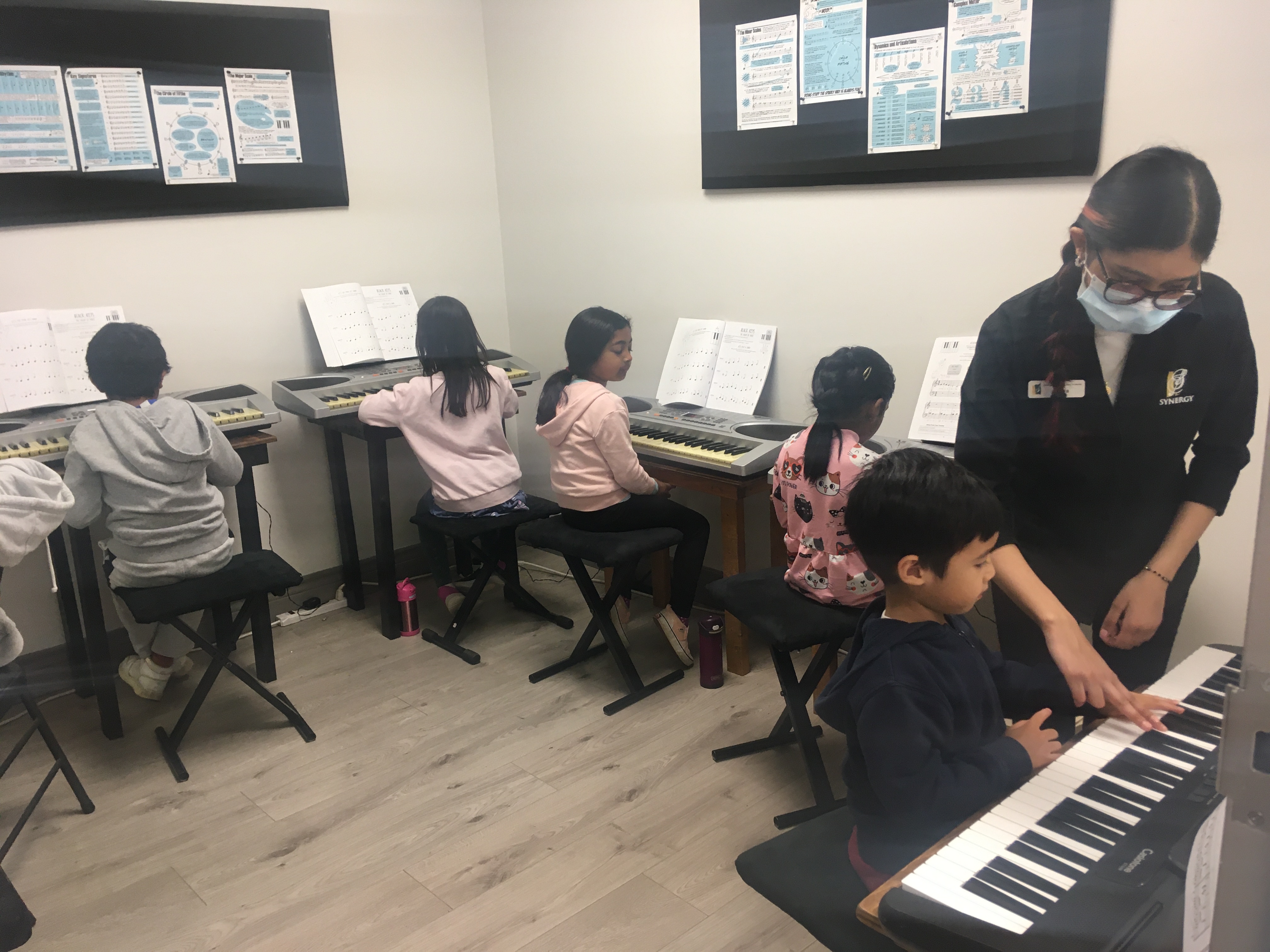 Group piano lessons at SYNERGY